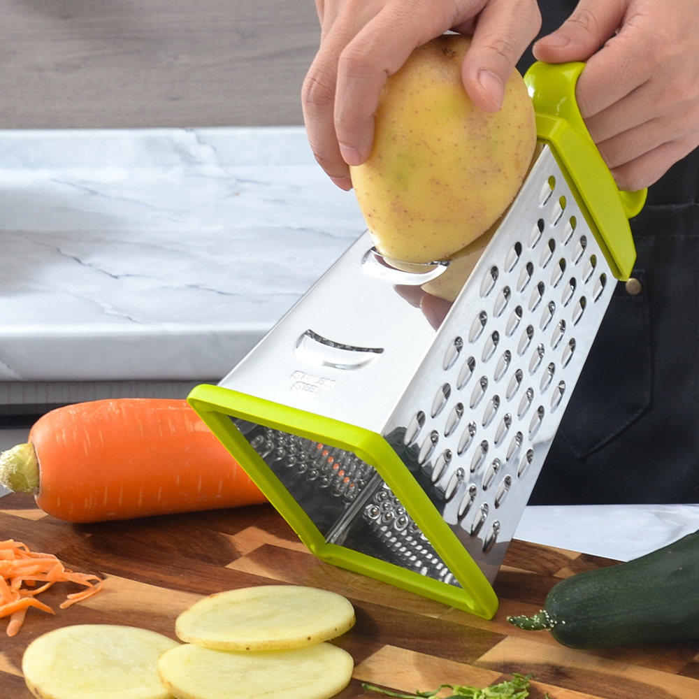 Picture of Cross-border stainless steel shredder kitchen vegetable carrot potato grater multi-functional four-side planing wipes