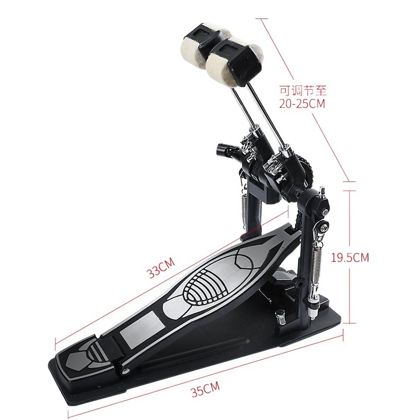 p500 Drum Kit Double Step Hammer Jazz Drum Double Step Pedal Foot Bottom Drum Practice Step Hammer Musical Instrument Accessories