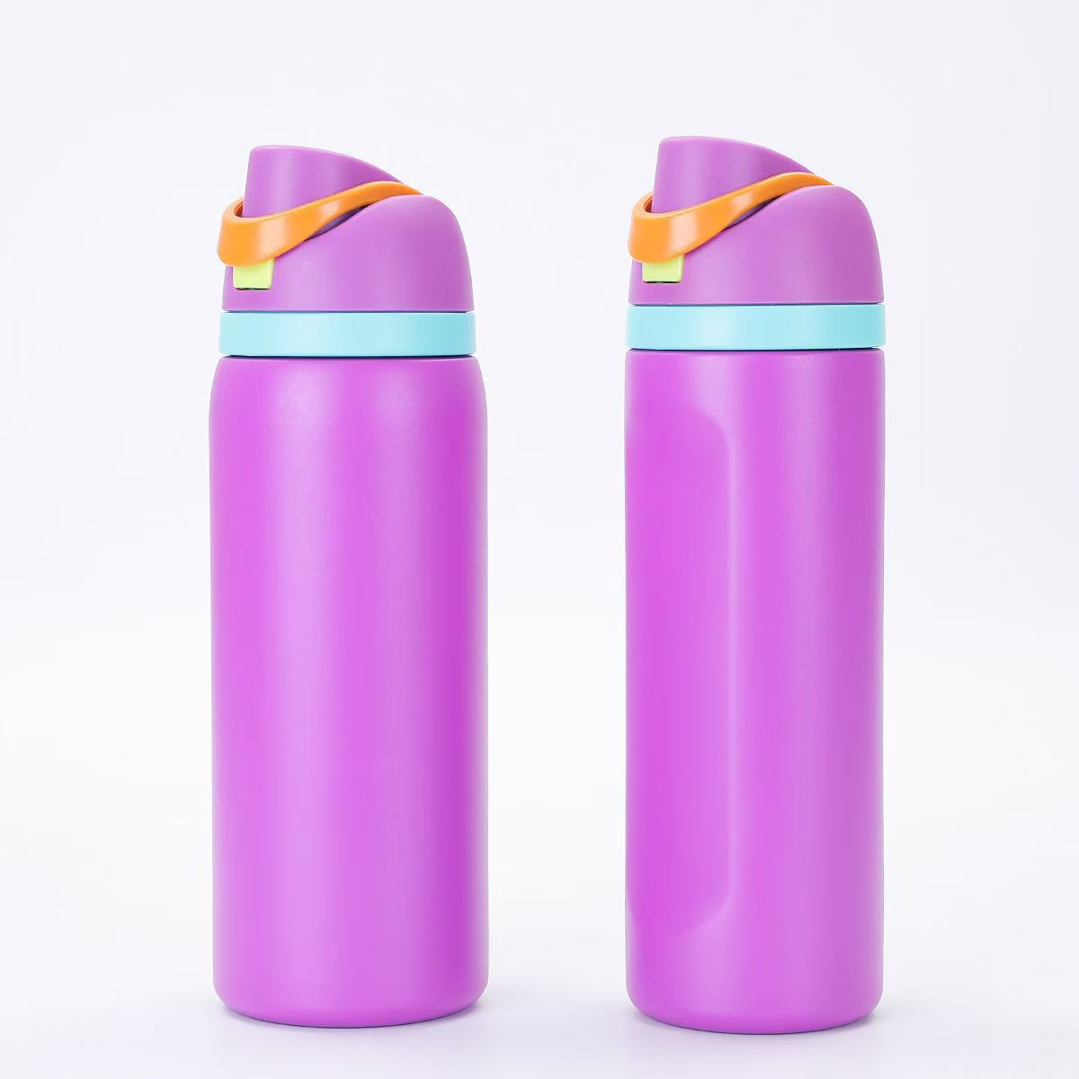 Picture of Cross-Border Double-Drink Lid Stainless Steel Thermos Cup for Men and Women, Outdoor Sports Fruit Cup 304 Stainless Steel Thermos Cup