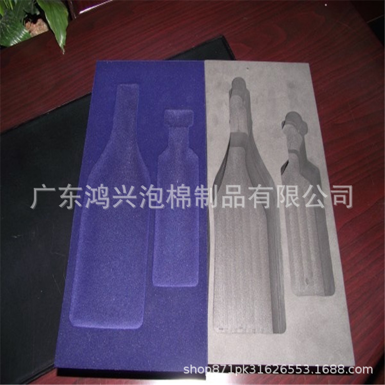 2025 New Eva Foam Flocking Wine Bottle Shock-Proof Inner Holder Mobile Phone Box Buffer Lining High-Density Packaging Auxiliary
