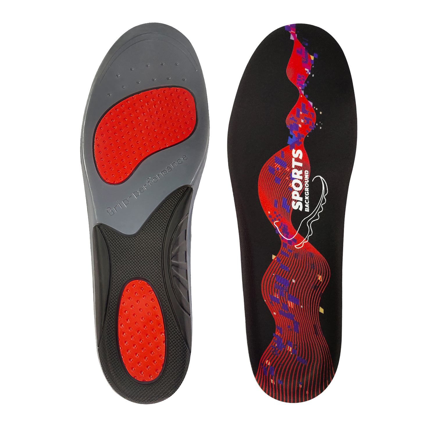 Factory sports insole TPE shock absorption full pad sweat-absorbent military training insole suede winter warm running basketball soft