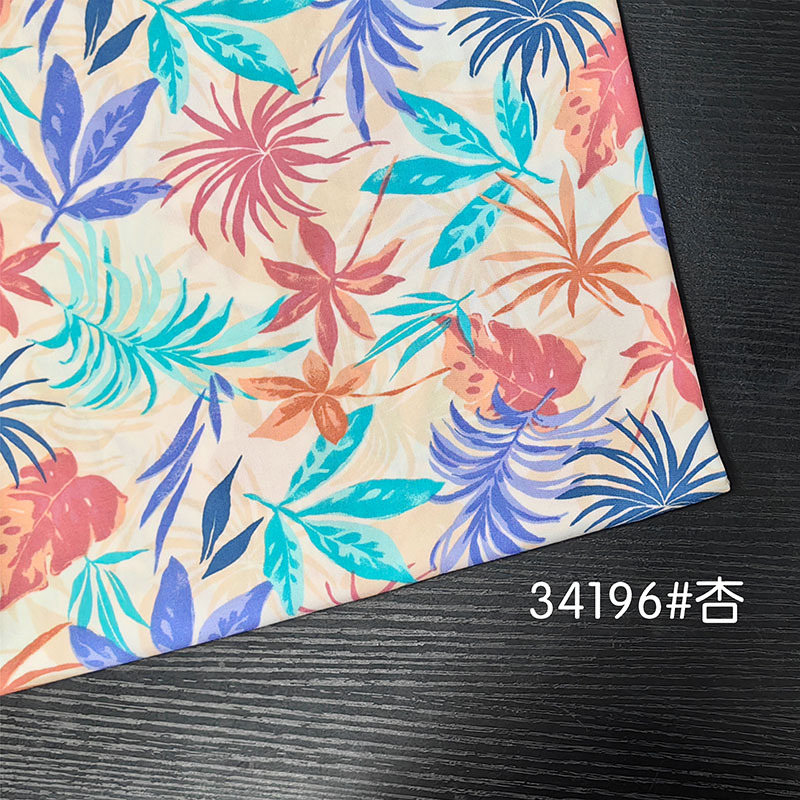 New Manufacturer in Stock 30 Person Cotton Plant Print Fabric Small Floral Children's Clothing Women's Dress Fabric Wholesale