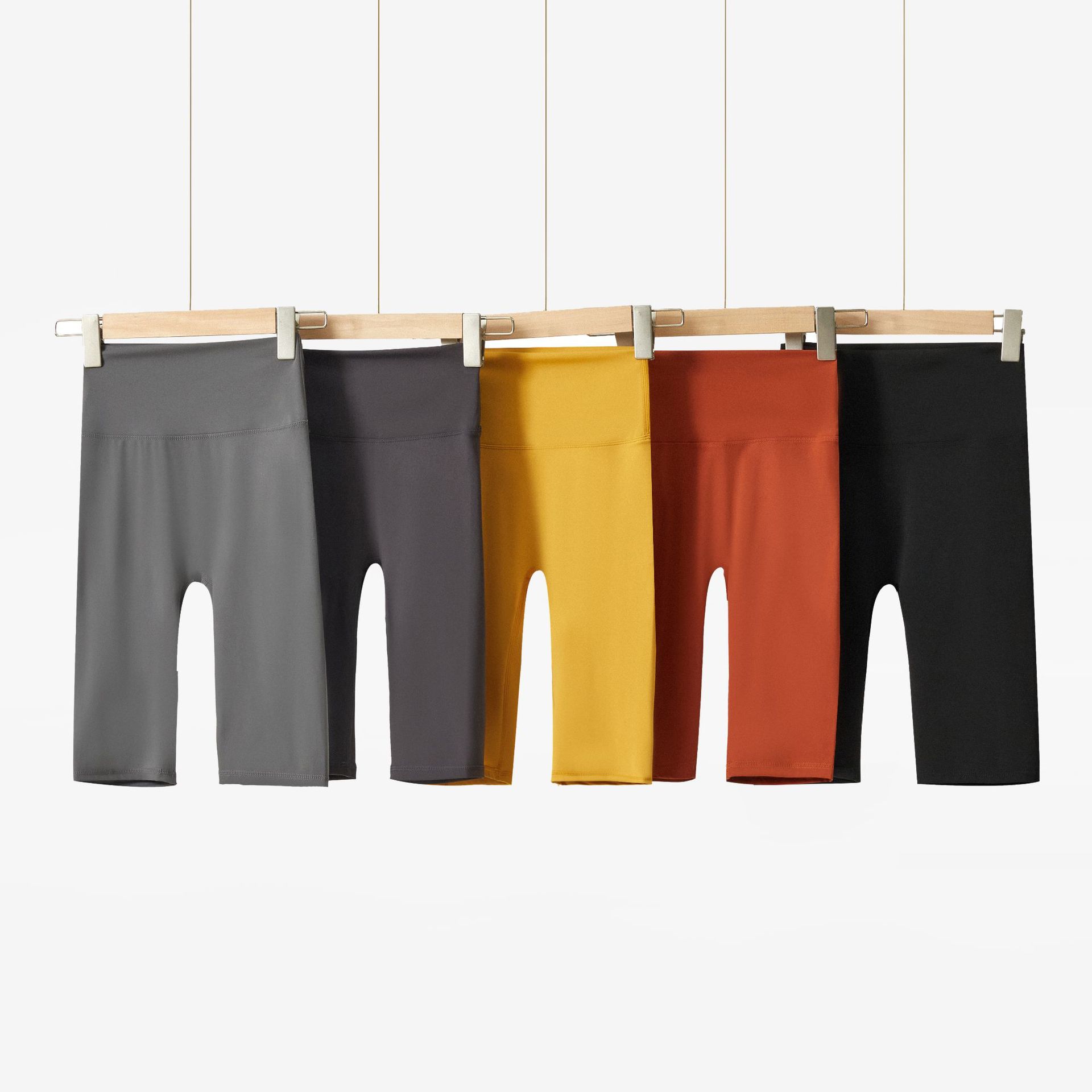 New Style Yoga Pants for Women, Tight-Fitting, High-Waisted, Hip-Lifting, Stretchy Peach, Quick-Drying Fitness Clothes, Sports Pants, Running Shorts