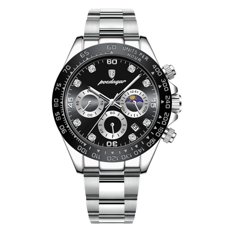 Swiss brand men's watch new waterproof luminous multifunctional quartz watch live foreign trade explosions a generation of hair