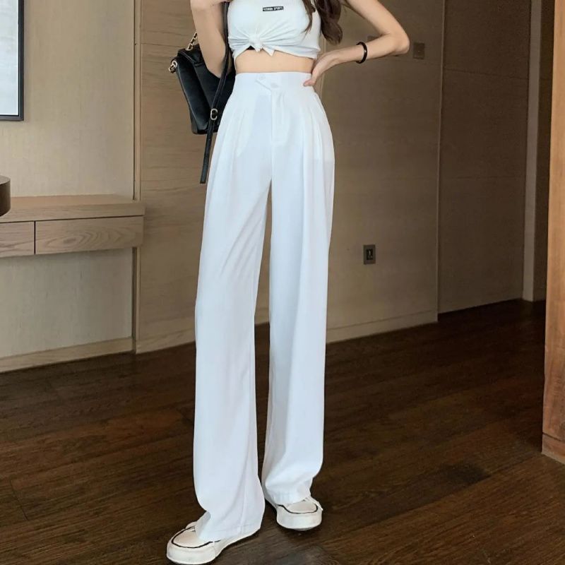 Picture of Cross-border 2024 Autumn Korean Style New Style Pants Wide Leg Pants Women's High Waist Loose Casual Wide Trendy