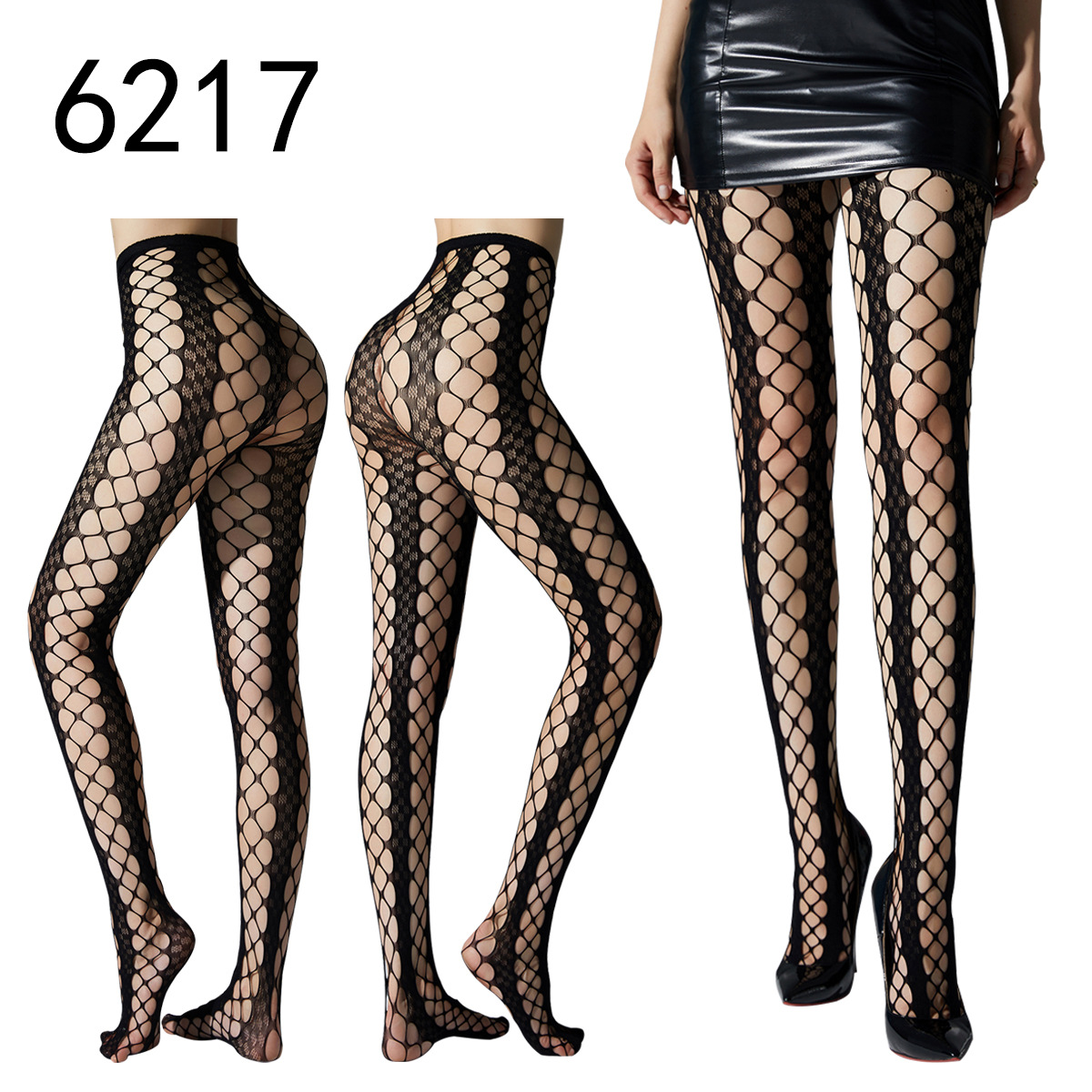 Picture of Internet Celebrating Halloween Nets Skull Spider Web Hollow Fishnet Stockings Pure White Silk Stockings Sexy Black Silk