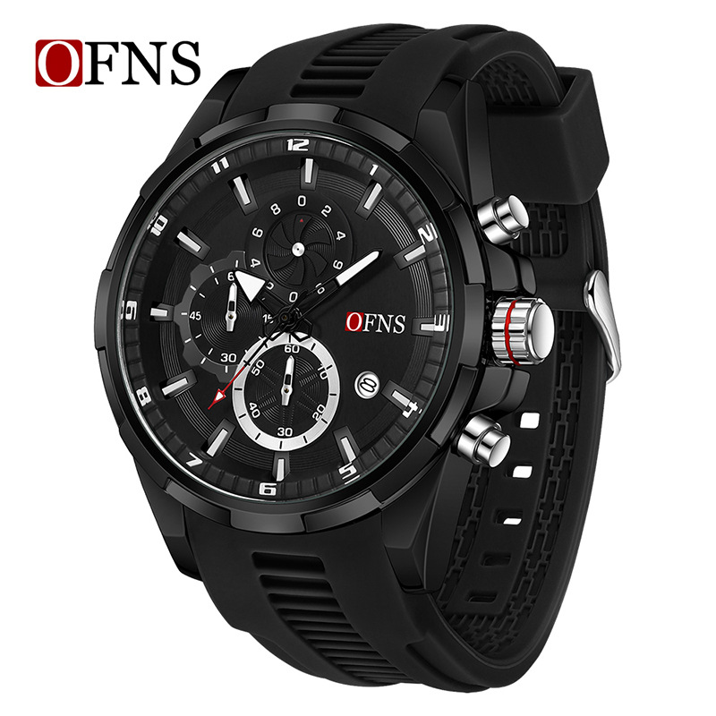 Picture of O'Fani's Men's Quartz Watch Small Three-Pin Chronograph Quartz Men's Watch Calendar Multifunctional Waterproof Wrist Watch