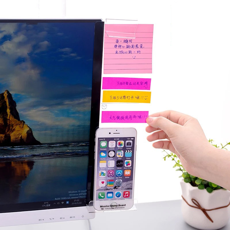 Computer Message Board screen display side message board transparent convenient sticker note sticker for mobile phone