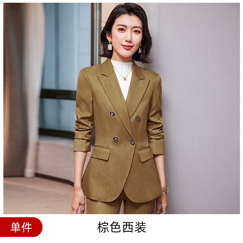 Picture of High-end professional suit suit female autumn and winter temperament goddess fan workplace interview formal wear Manager sales department work clothes
