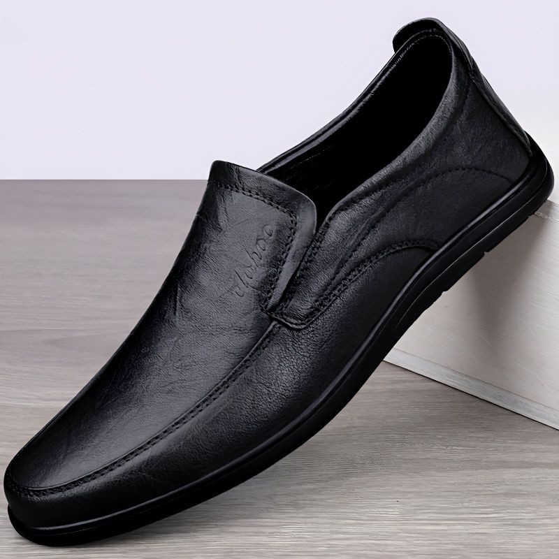 2025 New Men's Casual Leather Shoes, Comfortable Breathable Soft Sole Soft Leather Loafers, Men's Comfortable Shoes