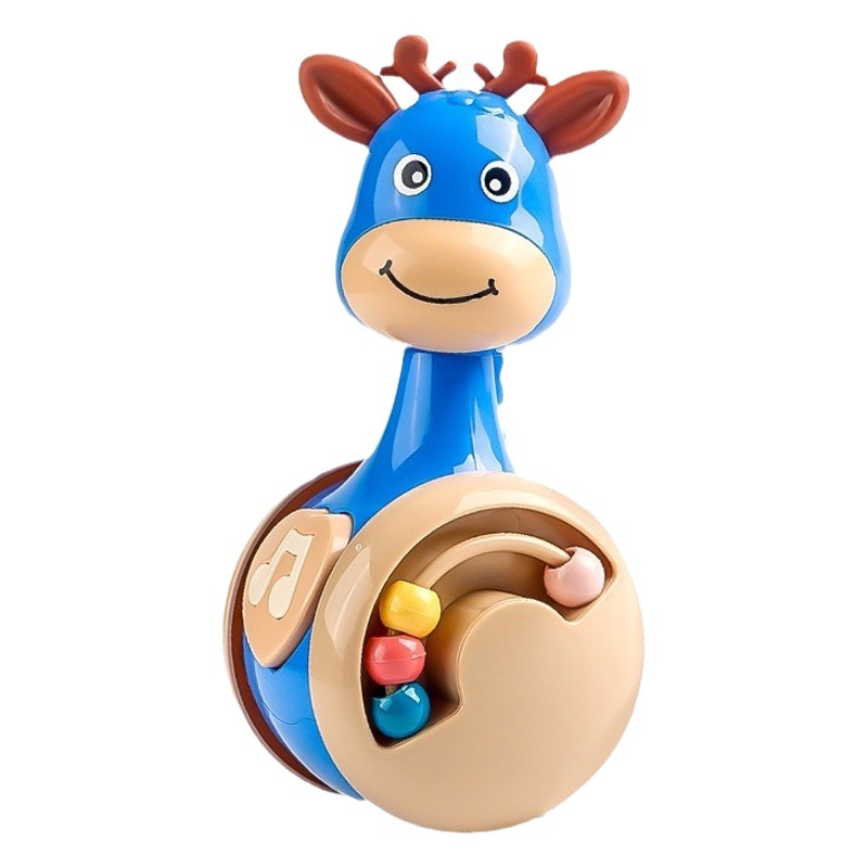 Sliding fawn tumbler baby soothing puzzle early education 0-3 years old baby crawling guide enlightenment children's toys