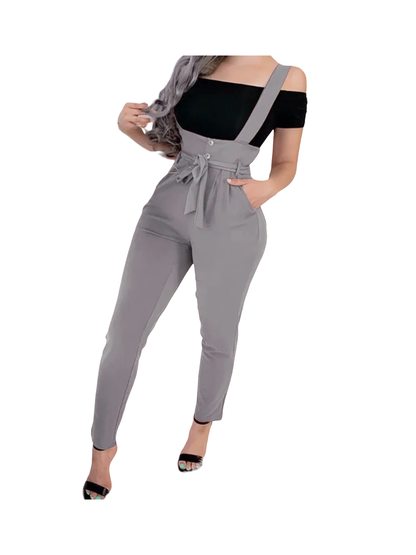 Picture of 2025 Spring and Summer Amazon Ebay Aliexpress Wish European and American Elegant Ladies Belt Fashion Overalls