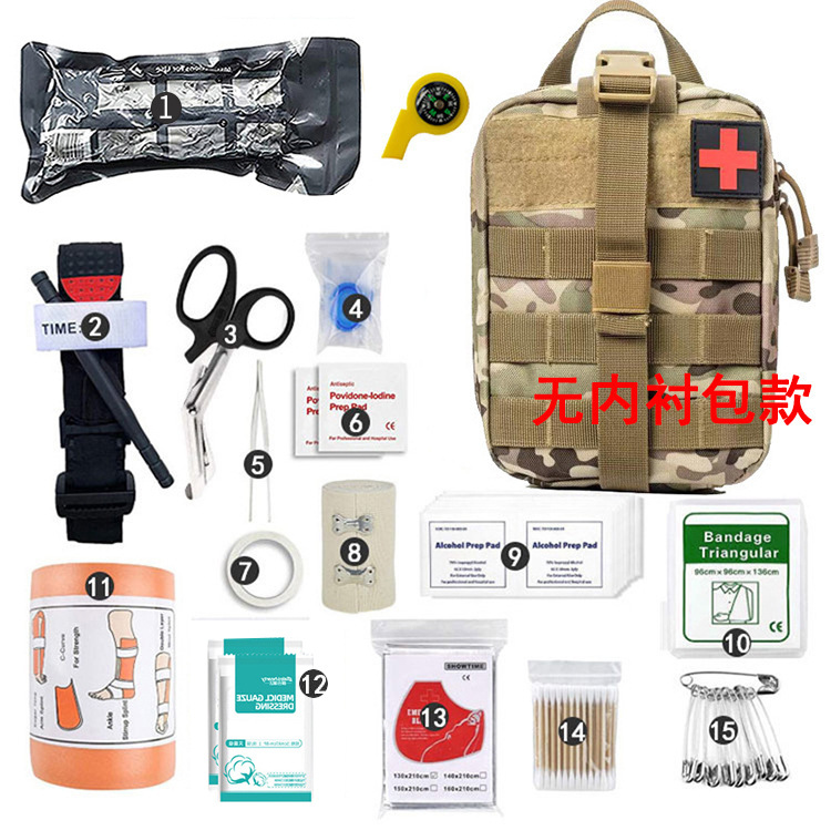 Clearance Outdoor Camping Equipment Survival Tools suit Wild Survival Emergency Kit Multifunctional Tactical Camping First Aid