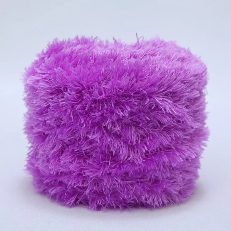 Picture of Crystal Coral Velvet Thick Thread Imitation Fur Scarf Hat Baby Baby Thread Hand-Knitted Wool Ball