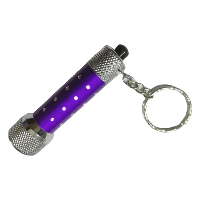 Aluminum alloy Mini 5 lights bright LED small flashlight key chain lamp fashion flashlight carry key lamp