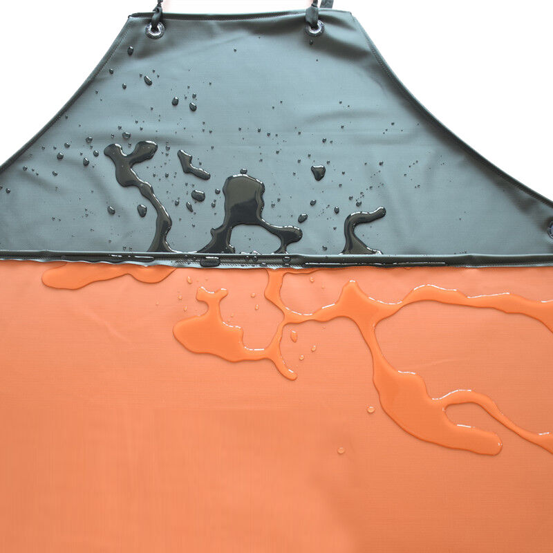 Picture of Aquatic double-layer waterproof oil-proof anti-fouling apron universal acid and alkali-resistant oil-resistant extra thick PVC sleeveless leather