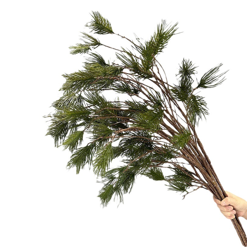 Simulation pine needle Amazon Pine Leaf long pine needle indoor simulation green plant artificial pine needle branch Chinese floral