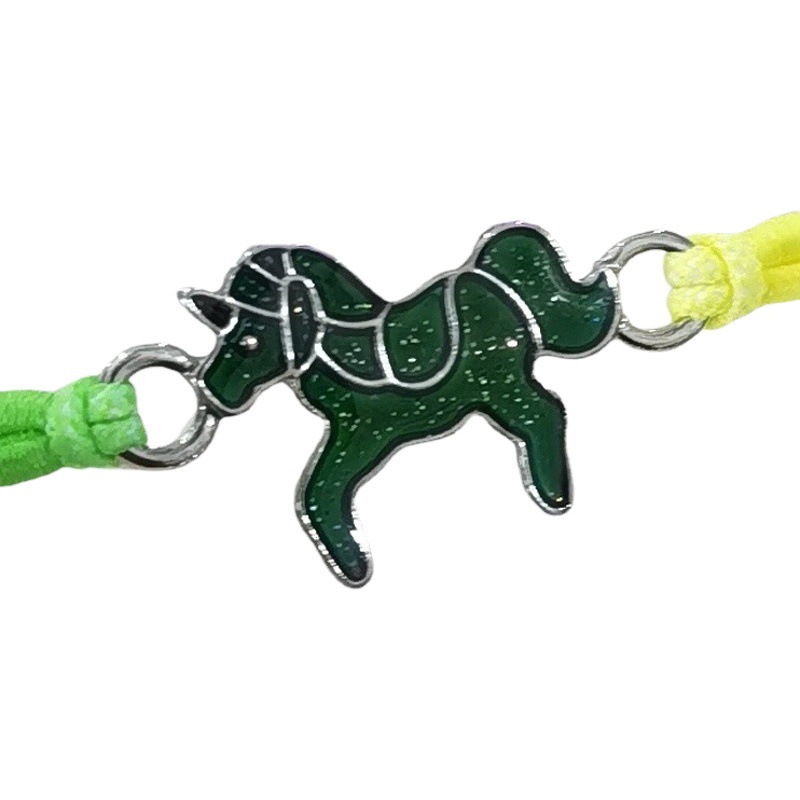 Children and Teenagers Jewelry Hand Ornaments Unicorn Cartoon Animal Temperature-Sensitive Color-Changing Bracelet Direct Sales Cross-Border Supply