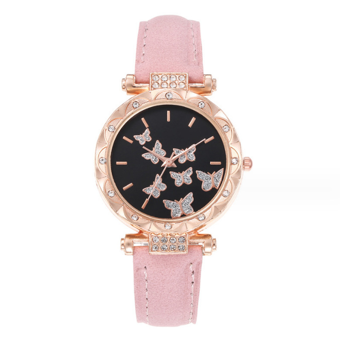 Picture of New TikTok Popular Women's Watch Fashion Simple Watch Butterfly Digital Belt Watch Wholesale