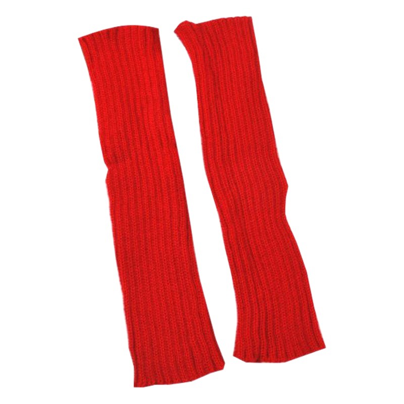 Women's Korean-Style Knitted Candy-Colored Four-Season Japanese-Style Fresh Mid-Tube Stretchable Solid Color Slouch Socks Leg Warmers