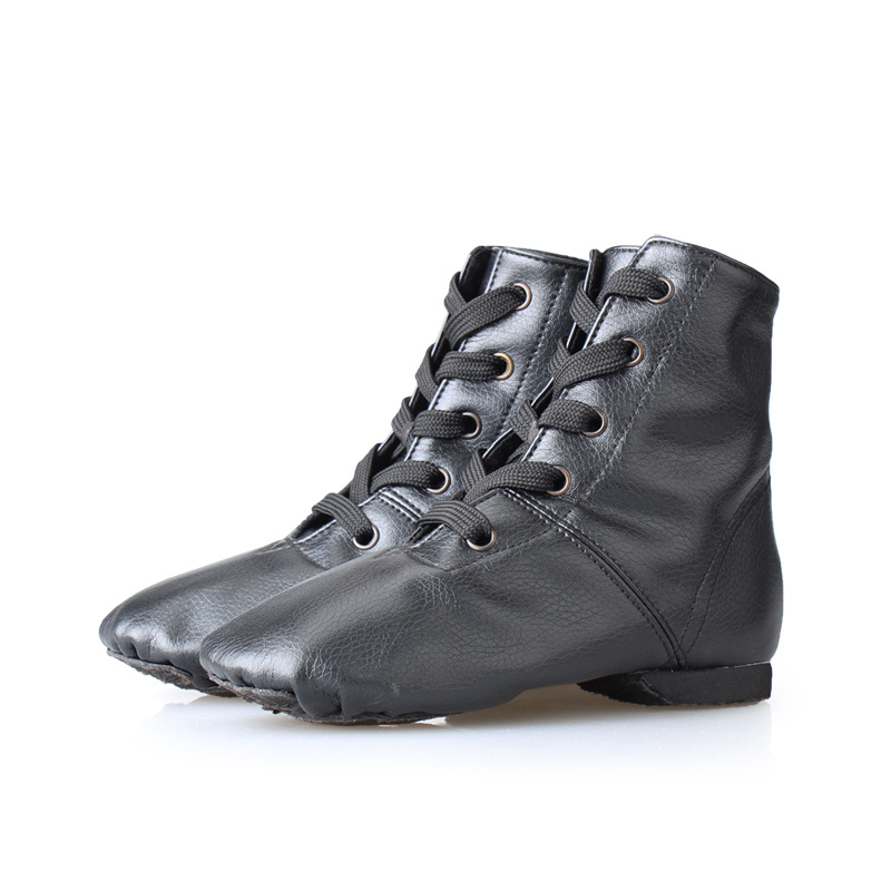 Picture of Children's dance shoes cross-border PU high-top jazz dance shoes men's adult jazz dance soft-soled female dance shoes manufacturers wholesale