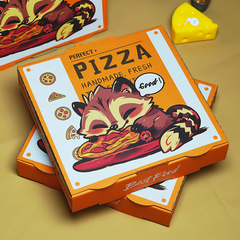 Commercial pizza box pizza packaging takeaway box corrugated thickened 7/8/9/10/12 inch packing picnic stall