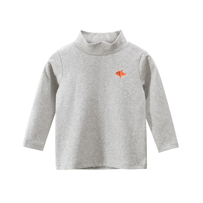 Picture of 27Kids K-Style of Kidsren's Clothing Spring New Product 2025 Kidsren's Bottoming Shirt Wholesale Ins Baby Boy Long-Sleeved T-Shirt High Collar