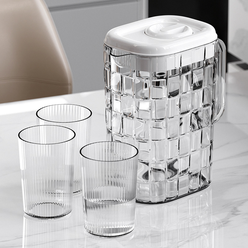 Picture of High Color Value Cold Water Kettle Household Large Capacity Cold Water Cup High Temperature Resistant Plastic Cold Soaking Water Storage Kettle Cold Water Kettle suit