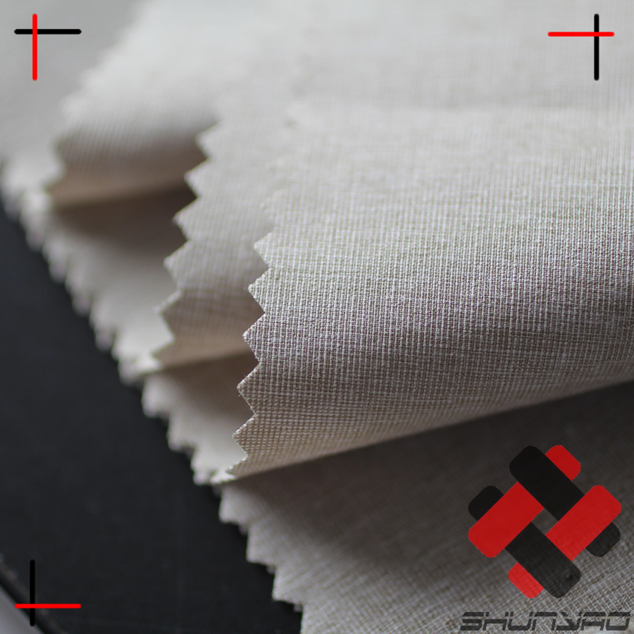 Shunyao Yang polyester cotton mixed color four-sided elastic fabric cotton linen gray elastic cloth
