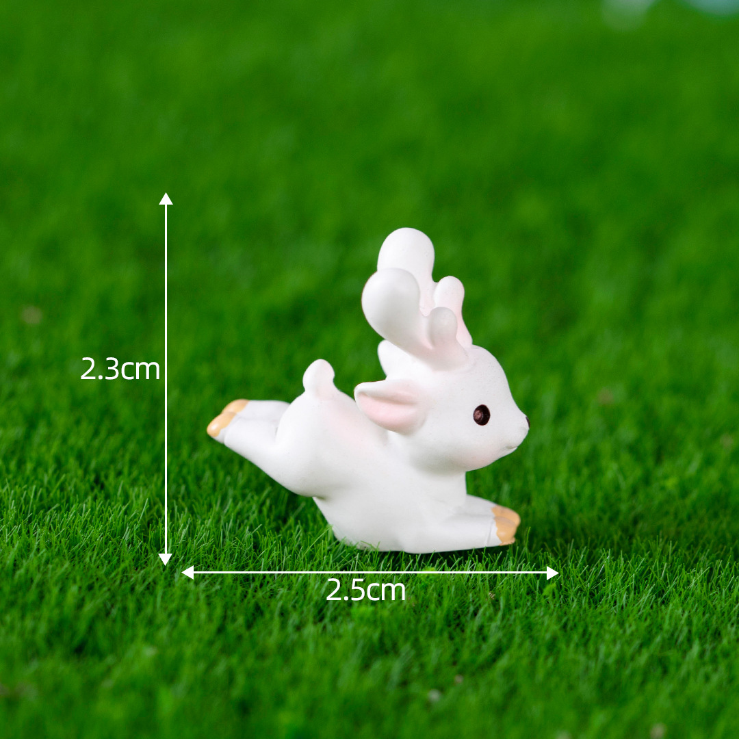 Picture of Micro landscape creative cute little elk animal doll hand-made blind box landscape decoration accessories desktop small ornaments