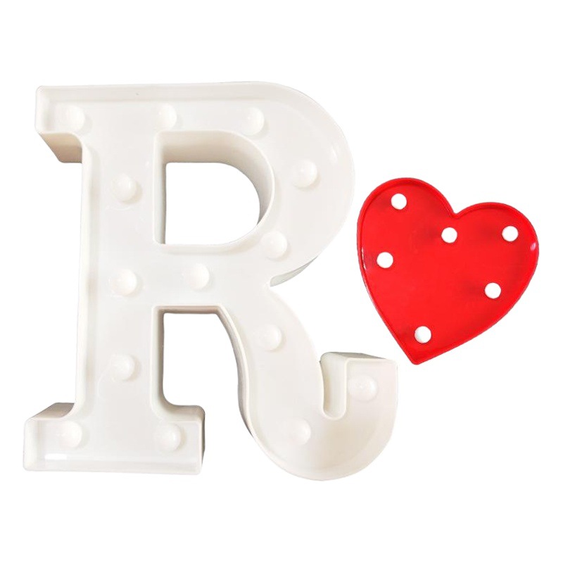 Letter lamp romantic surprise happy birthday wedding room layout creative suit scene props trunk decoration