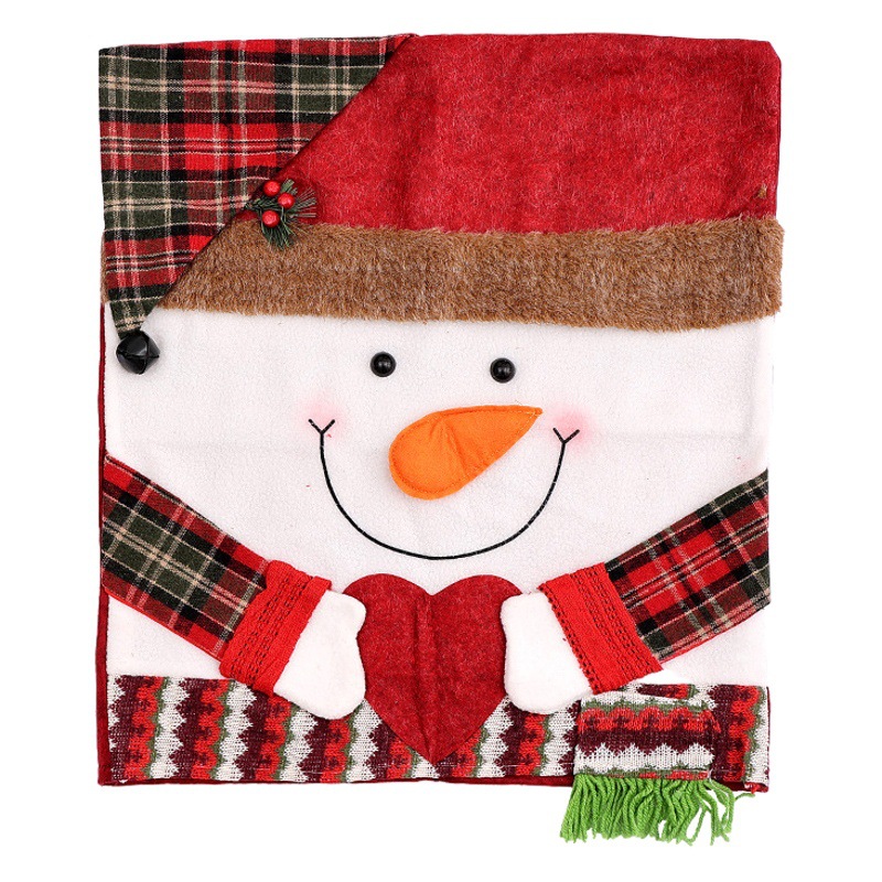 Qiaoding New Product Christmas Decoration Chair Cover Cross-Border Stool Cover New Doll Chair Cover European and American Home Decoration Ornaments