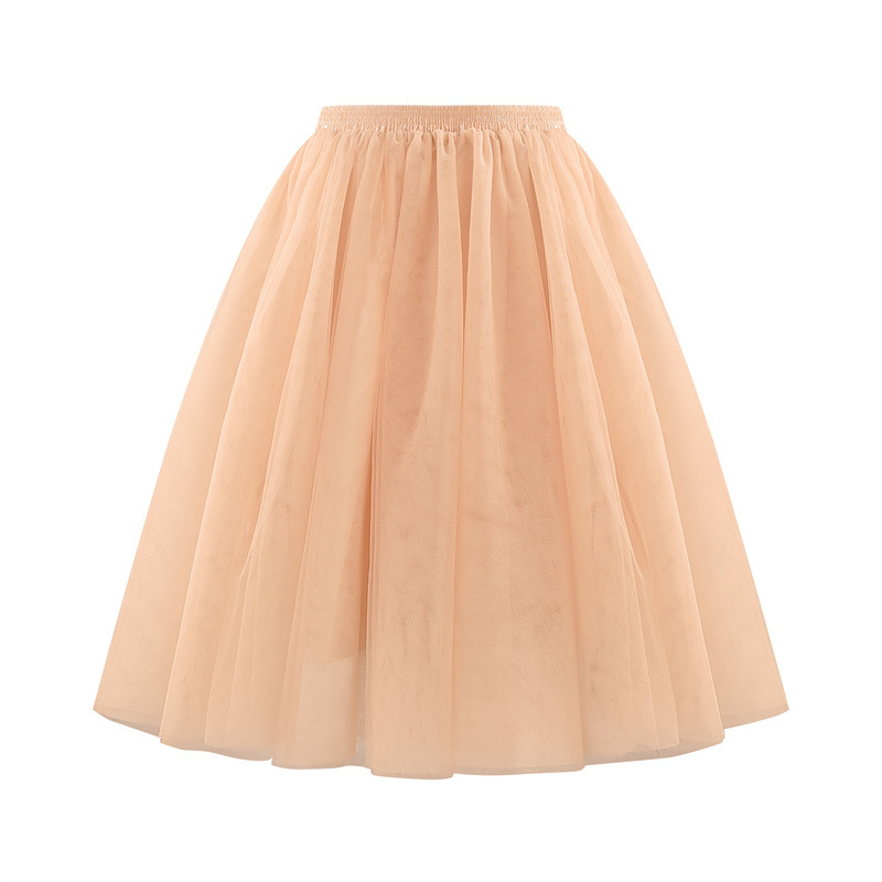 Picture of Amazon's New Skirt Women's Spring and Summer Trendy Fairy Style Large Size Mesh Tutu Skirt Large Size Slimming