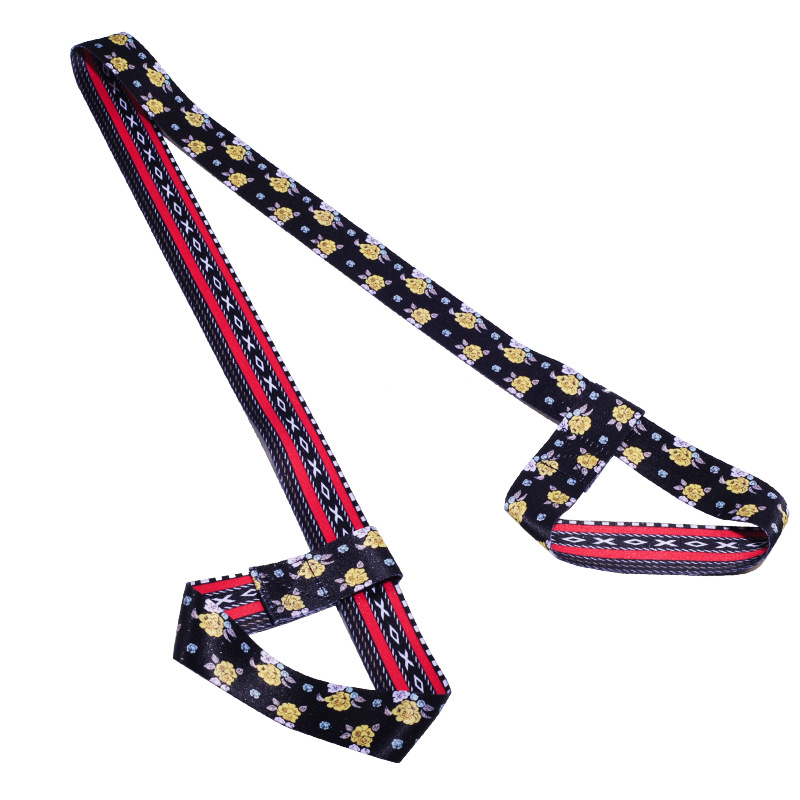 Picture of Factory Wholesale Digital Printing Yoga Mat Straps Nylon Colorful Binding Straps Storage Straps Binding Rope Yoga Stretch Straps