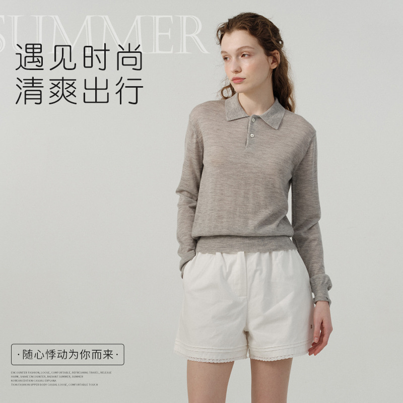 Now the Barnnet Eight-Milk Shorts for Women Summer Korean Style Fashion Versatile Loose Slimming Look Wide-Leg Shorts for Women