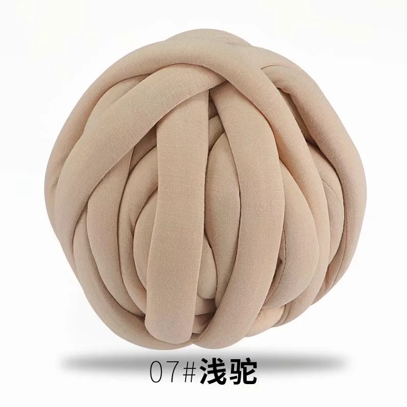 Picture of Heart-filled cotton coarse cotton fabric thread hand-woven blanket bag cat nest wool core-spun yarn thread machine-washed OHHIO new style