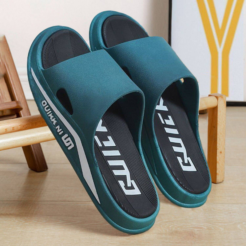 Picture of Slippers men's outer wear platform indoor home odor and non-slip home bath couple sandals women summer