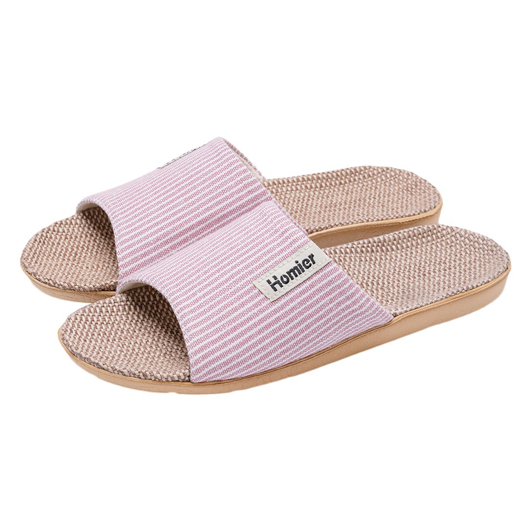 Japanese Style Linen Slippers Men's Indoor Home Non-slip 2025 New Spring Non-smelly Foot Four Seasons Cotton Linen Slippers Men