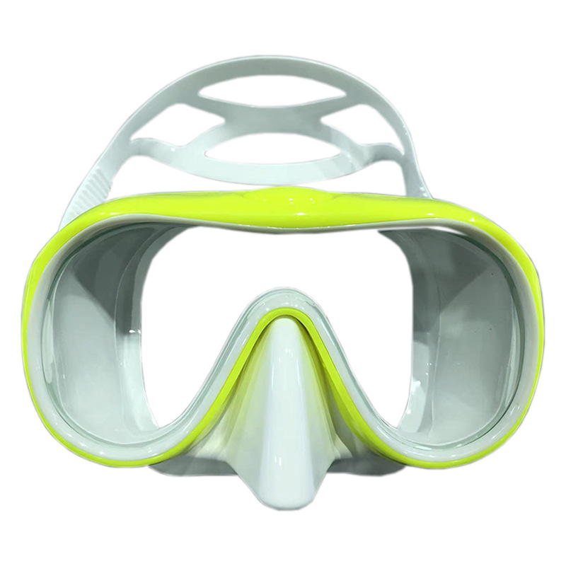 Picture of New diving goggles large frame HD adult snorkeling mirror tempered glass liquid silicone mask diving equipment