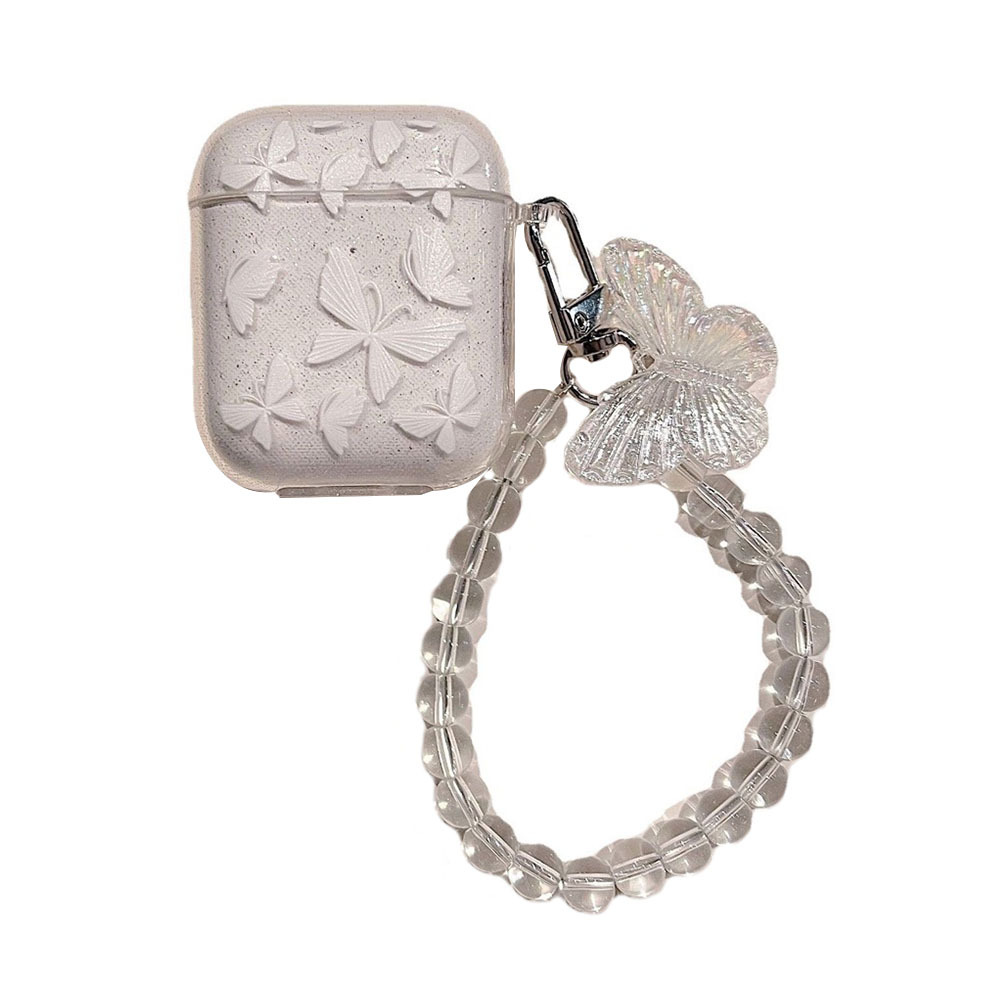 Picture of Glitter Butterfly Printed airpods Pro2 Apple 2 Generation Bluetooth Headphone Case airpods 3 Protective Shell