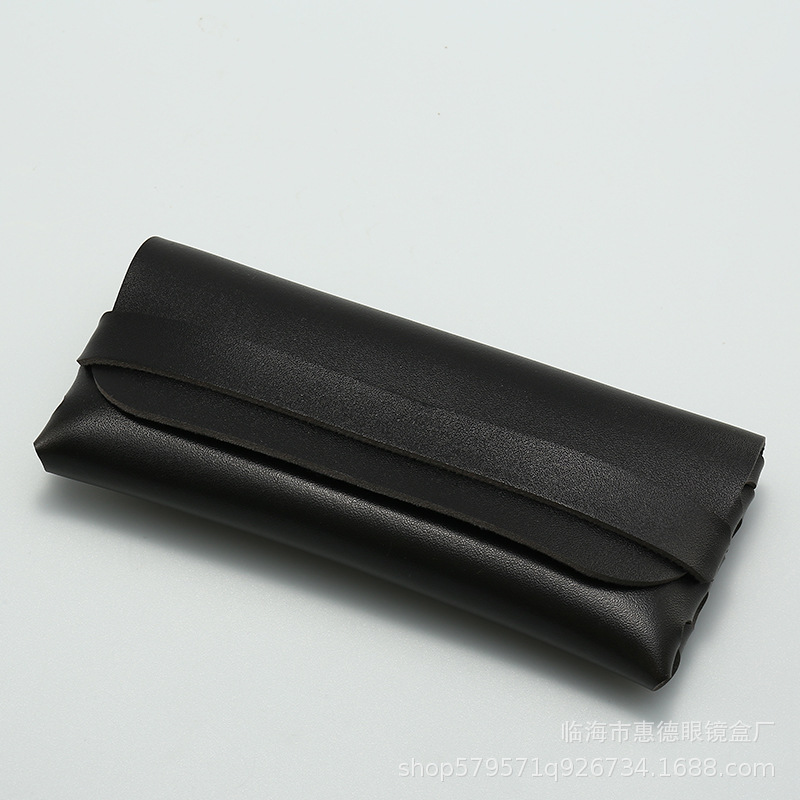 Picture of Factory Batch Glasses Case in stock New Single Nail Leather Sunglasses Bag Hand-woven Sunglasses Box Printable LOGO
