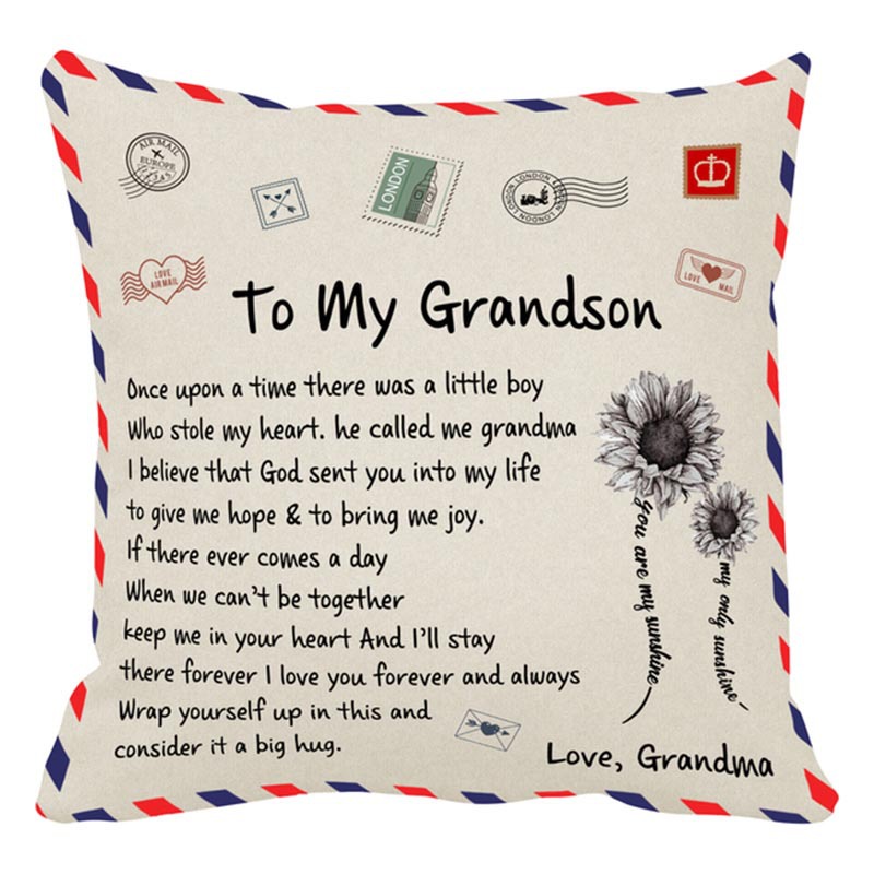 Picture of Amazon Home linen pillowcase Nordic simple American retro printed office pillowcase sofa cushion