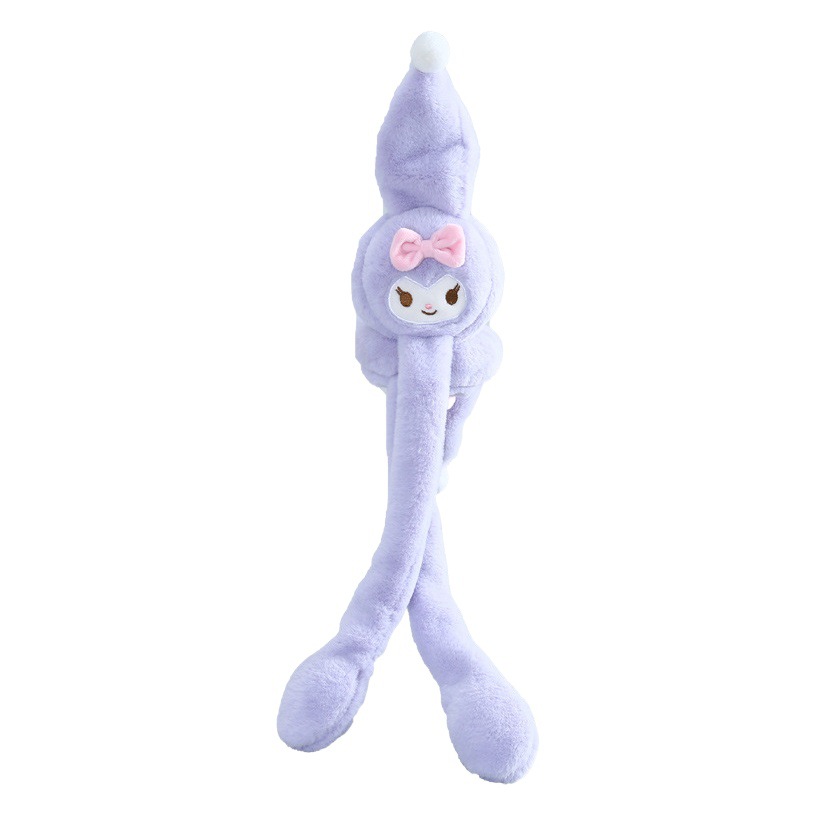 Warm earmuffs tremble with rabbit ears a pinch will move cartoon cold wind live toy children's ear cap