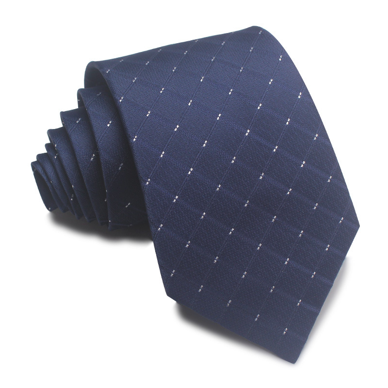 Picture of 25 New 8cm Polyester Jacquard Stripesd Tie 7cm Men's and Women's Business Formal Wear Casual High-End Red Black Blue