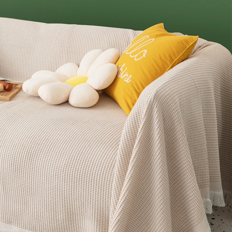Picture of [Cross-border wholesale] Nordic pure color Four Seasons cotton blanket simple cushion ins style sofa Towel fashion lunch break blanket