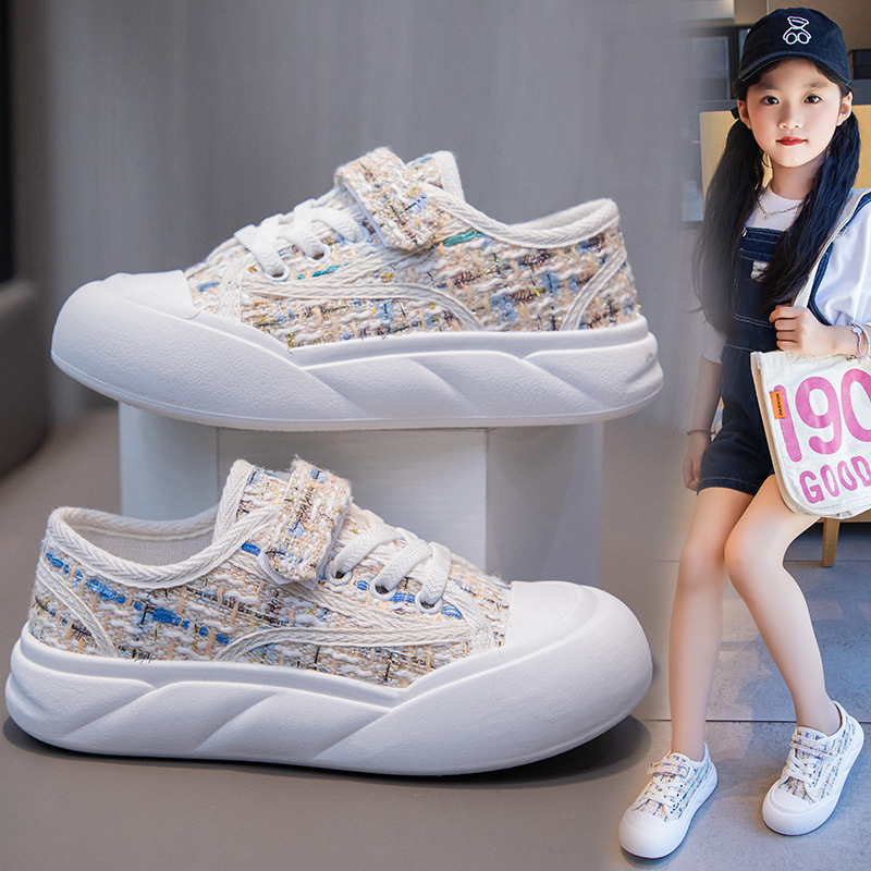 Children's Canvas Shoes 2024 Summer New Student Shoes Boys Casual sneaker Girls Soft Bottom Low Children's Shoes