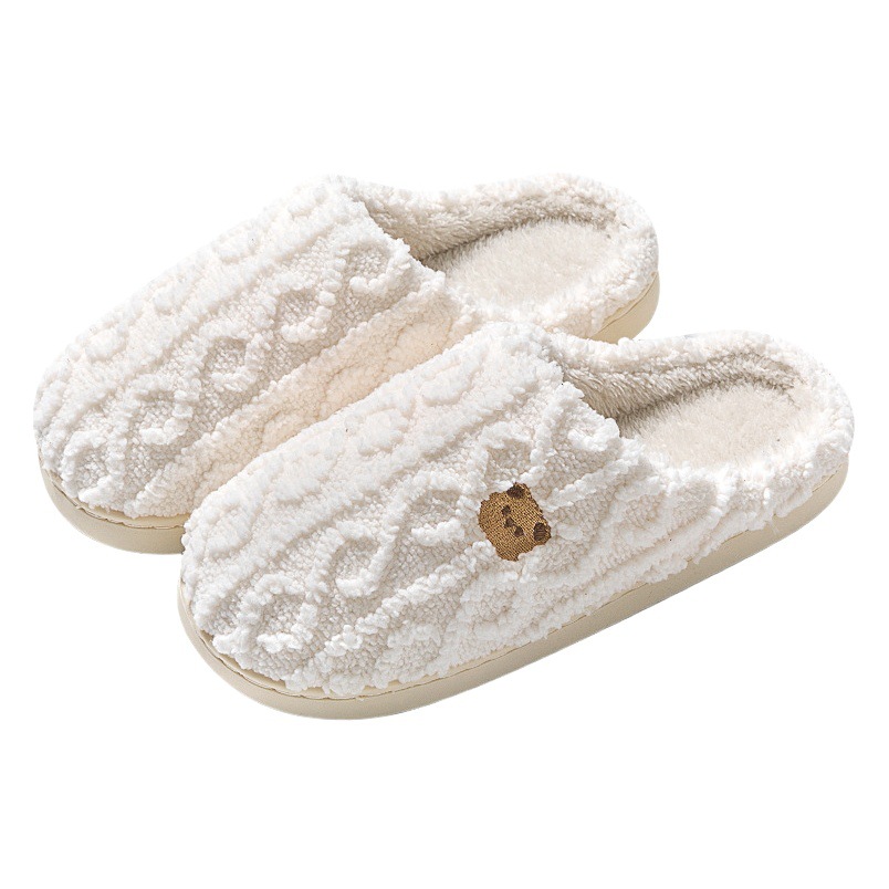 Cotton Slippers for Women Autum 2025 New Indoor Home Confinement Shoes Postpartum Autum and Winter Non-Slip Thick-Soled Plush Cotton Shoes