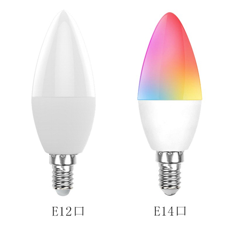 New E12E14 smart candle bulb Zigbee3.0 direct connection LED candle lamp indoor living room ceiling pendant lamp