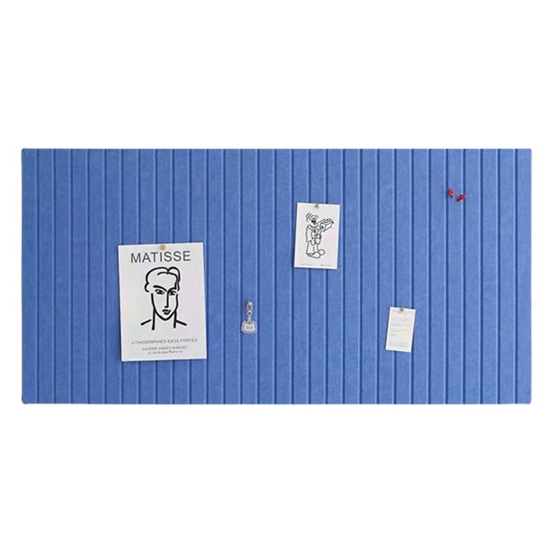 Kindergarten Display Felt Wall Stickers Polyester Fiber Vertical Stripe Sound Insulation Board Living Room Background Wall Vertical Groove Felt Board