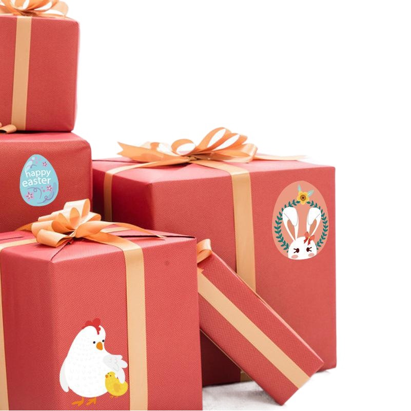 DIY creative stickers Easter animal stickers children's cartoon rabbit small yellow chicken Easter eggs
